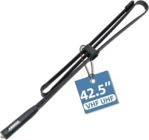 ABBREE Ham Radio Antenna 42.5-inch Long Range SMA-Female Dual Band 144/430Mhz Foldable CS Tactical Antenna for Baofeng UV-5R BF-F8HP 5RM UV-21R K5PLUS AR-152 GM-15 Pro GM-5RH UV-5G Plus Two Way Radio