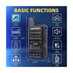 TIDRADIO TD-M15 Rapid Global Walkie Talkies 5000 Mile Long Range Poc radios, ...