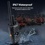 Retevis MateTalk L2 Global Walkie Talkie, Emergency POC Radio Unlimited Range, Zello,4G Dual SIM Network, GPS, IP67 Waterproof, Nationwide Two Way Radio Long Distance for Trucking, Security (1 PCS)