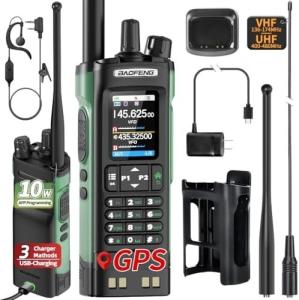 Baofeng UV-32 GPS Walkie Talkie 10W Bluetooth Programming Multi Band +Accessorie