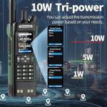 Baofeng UV-32 GPS Walkie Talkie 10W Bluetooth Programming Multi Band +Accessorie