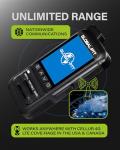 PoC Radios Unlimted Range - IP67 Waterproof & Floating 4G LTE PTT Push to Talk Over Cellular Radio Radios Pre-Installed SIM Nationwide Coverage Outdoor Marine Use (2)