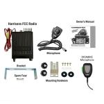 Harrison FCC AM/FM CB Radio with DIGIMIKE Microphone, CTCSS/DCS, Large 7 Color LCD Display, Weather Channel/Alert, ASC, VOX, Scan Skip, USB Port, NRC, Automatic SWR, PA, with Keychain