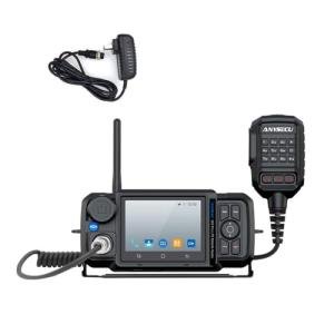 New ANYSECU Android 11 POC Network Radio 4G-W2 Pro N61 Upgrade Version 2+16GB Mobile Radio Walkie Talkie PTT Work with ZELLO/Real PTT + Wall Charger