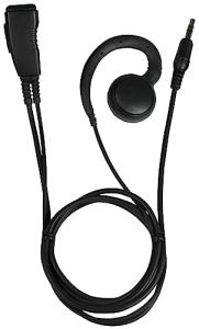 PRYME® LMC-1GH21 PRO-Grade Lapel Mic w/Soft G-Hook Swivel Earphone (for Kenwood Pro-Talk LT Series Radio) 10-Pack