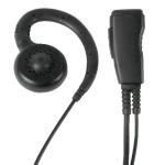 PRYME® LMC-1GH21 PRO-Grade Lapel Mic w/Soft G-Hook Swivel Earphone (for Kenwood Pro-Talk LT Series Radio) 10-Pack