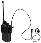 PRYME® LMC-1GH21 PRO-Grade Lapel Mic w/Soft G-Hook Swivel Earphone (for Kenwood Pro-Talk LT Series Radio) 10-Pack