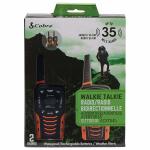 COBRA ACXT645 Walkie Talkies WaterProof Rechargeable 35-Mile 2-Way Radios 2 Pack
