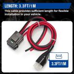 6 Pin Short Wave Power Supply Cable For Icom IC-706 707 718 720 730 CB Ham Radio