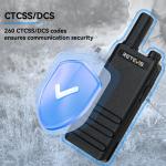 2Pack Retevis B3H FRS UHF Long Range Walkie Talkies 1620mAh VOX Two Way Radios