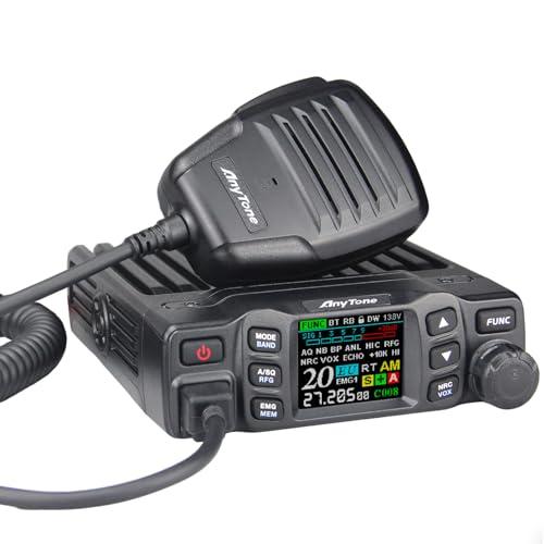 AnyTone AT-5000 CB Radio with SSB, 40 Channels Mobile Transceiver, USB/LSB, NOAA Weather, NRC Noise Reduction, SWR Meter, VOX, 12V/24V for Semi Trucks