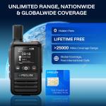 POC-1, Lifetime Free Global Walkie Talkies Long Range, 4G LTE Unlimited Range..