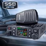 AnyTone AT-5000 CB Radio with SSB, 40 Channels Mobile Transceiver, USB/LSB, NOAA Weather, NRC Noise Reduction, SWR Meter, VOX, 12V/24V for Semi Trucks