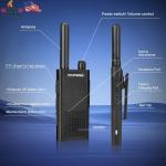 T26 Walkie Talkies Long Range Rechargeable Two Way Radios with Earpieces 12Pack