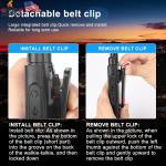 T26 Walkie Talkies Long Range Rechargeable Two Way Radios with Earpieces 12Pack