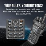 Radtel RT-950 Pro Ham Radio 10W Walkie Talkie Long Range Handheld Two Way Radio, GPS/APRS, Wireless Bluetooth Programming, AM/FM/CB/SW/MW/LW Receive (with Program Cable，Female Antenna