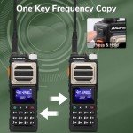 BAOFENG UV-25 Tri-Power Ham Radio Handheld, 11W Long Range Two Way Radio, UHF VHF AM FM Air NOAA Multi-Band Receiver, with 5200mAh Battery, Gooseneck Antenna & Whip Antenna, Tactical Speaker, 2Packs