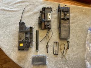 Military Radio Walkie Talkie Vietnam War US Army PRT-4A PRR-9 Helmet Lot B