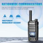 Lifetime Free - Unlimited Range Rapid Global Walkie Talkies, 4G LTE POC Worldwide Nationwide Radio with 10000+ Mile Coverage for Team Communication (5 Pack with Pre-Installed SIM)