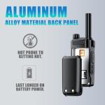 Lifetime Free - Unlimited Range Rapid Global Walkie Talkies, 4G LTE POC Worldwide Nationwide Radio with 10000+ Mile Coverage for Team Communication (5 Pack with Pre-Installed SIM)