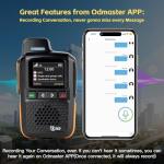 TIDRADIO Global Rapid Walkie Talkies Unlimited Range 4G LTE PoC(Push-to-Talk Over Cellular) Radios Nationwide PTT Long Range Two Way Radio for Family,Company,Logistics 2 Pack TD-M13 with SIM Card