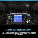 TH-8600 Mini Mobile Radio IP67 Waterproof 25W Dual Band VHF/UHF 144-148MHz/420-450MHz Mobile Car Radio Transceiver