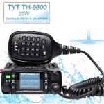 TH-8600 Mini Mobile Radio IP67 Waterproof 25W Dual Band VHF/UHF 144-148MHz/420-450MHz Mobile Car Radio Transceiver