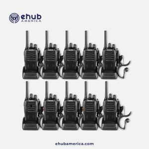 Baofeng BF-88A 10 Pack Walkie Talkie 2 Two Way Radio Long Range Handheld FRS