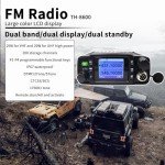 TH-8600 Mini Mobile Radio IP67 Waterproof 25W Dual Band VHF/UHF 144-148MHz/420-450MHz Mobile Car Radio Transceiver