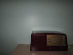 General Electric GE Model 411 MCM RED Burgandy AM Tube Radio Vintage works