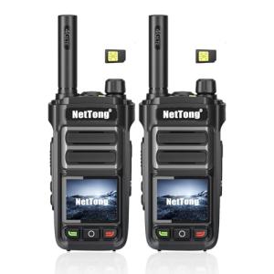 Lifetime Free - Unlimited Range Rapid Global Walkie Talkies, 4G LTE POC Worldwide Nationwide Radio with 10000+ Mile Coverage for Team Communication (2 Pack with Pre-Installed SIM)