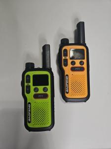 Baofeng FRS Two Way Radios Set Of 2 Walkie Talkies Flashlight Rechargeable NEW