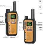 Baofeng FRS Two Way Radios Set Of 2 Walkie Talkies Flashlight Rechargeable NEW