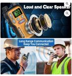 Baofeng FRS Two Way Radios Set Of 2 Walkie Talkies Flashlight Rechargeable NEW