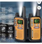 Baofeng FRS Two Way Radios Set Of 2 Walkie Talkies Flashlight Rechargeable NEW