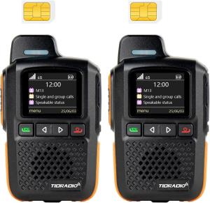 TIDRADIO TD-M13 Global Rapid Walkie Talkies Unlimited Range 4G LTE POC Radio ...