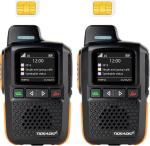 TIDRADIO TD-M13 Global Rapid Walkie Talkies Unlimited Range 4G LTE POC Radio ...