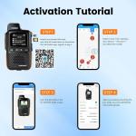 TIDRADIO TD-M13 Global Rapid Walkie Talkies Unlimited Range 4G LTE POC Radio ...