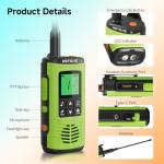 Retevis EZTalk 4S Waterproof Two Way Radio, IP68 Floating Walkie Talkies for Adults, NOAA, Emergency Alarm, Type-C Charging, Rechargeable Handheld GMRS Radio for Kayaking, Fishing, Rafting, Boating