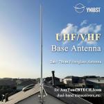 YNIBST 144/430MHz 200W Fiberglass Omni Base Station Antenna,Dual-Band High Gain Outdoor Antenna,for AnyTone BTECH Icom Mobile Transceivers and Repeater Systems
