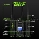 Retevis NR30S Professional Two Way Radio Long Range, Heavy Duty Walkie Talkies, IP67 Waterproof 2 Way Radio, Group Call,2800mAh, Noise Canceling,NOAA, GMRS Radio for Manufacturing Construction(6 Pack)