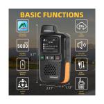 TIDRADIO TD-M13 Global Rapid Walkie Talkies Unlimited Range 4G LTE POC Radio ...