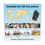 TIDRADIO TD-M13 Global Rapid Walkie Talkies Unlimited Range 4G LTE POC Radio ...