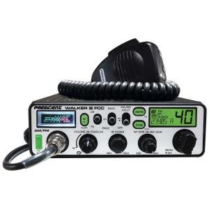 President Walker III FCC 40 Channels AM/FM CB Radio w/ Frequencies Display