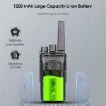 Retevis RT68 FRS Walkie Talkie 1200mAh VOX TOT Two Way Radio For School (4Pack)