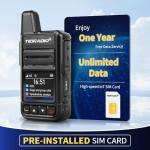 TIDRADIO TD-M15 Rapid Walkie Talkies 5000 Mile Unlimited Range 4G LTE PoC(Push-to-Talk Over Cellular) Radios Nationwide PTT Two Way Radios Long Distance for Family, Logistics, Company with sim Card