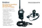 Uniden PRO538HHFM, “2 in 1” Dual Handheld/Mobile Emergency CB Radio with New FM Mode, Full 40 Channels, NOAA Weather Alerts, and Selectable 4-Watts HI/1-Watt Low Output Power.