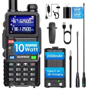 BAOFENG Radio 5RM 10W Ham Radio Long Range Handheld Upgrade of UV-5R AR-5RM Two