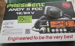 President Andy II CB Compact Radio 7 Color 40 Channel LOUD TALKING FREE SHIPPING