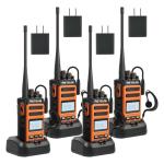 Retevis Mate Talk C6B GMRS 2 Way Radio Long Range,Rechargeable Walkie Talkies Fast Charging with Earpiece,NOAA,LCD Screen,Type-C,1500mAh,Easy Pairing,Two Way Radio for Hospitality Industry(4 Pack)